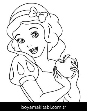 Prenses boyama sayfası – el becerilerini geliştirir, boyama çalışması
