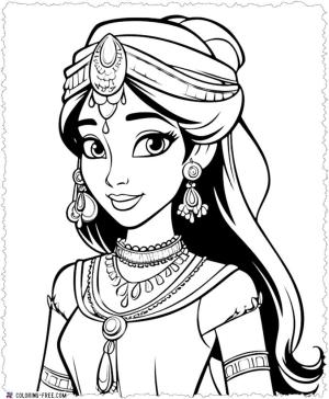 Prenses boyama sayfası, Princess coloring page, , 