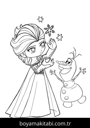 Prenses boyama sayfası – sevimli karakter, sanatsal çalışma
