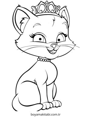Prenses boyama sayfası – eğlenceli etkinlik, el becerilerini geliştirir