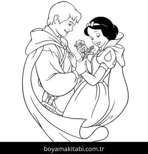 Prenses boyama sayfası – çocuklar için, çizgi film temalı