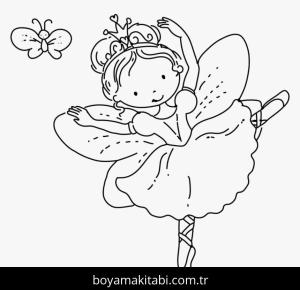 Prenses boyama sayfası – yaratıcılık, eğlenceli etkinlik