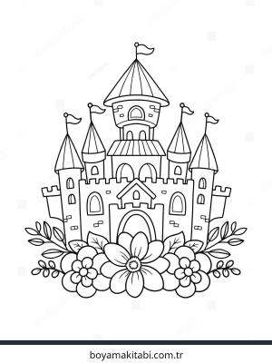 Prenses boyama sayfası – çocuk aktivitesi, PDF indir