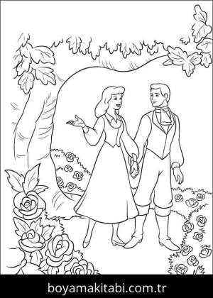 Prenses boyama sayfası – kolay boyama, eğitici aktivite