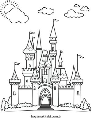 Prenses boyama sayfası – evde etkinlik, ücretsiz yazdır