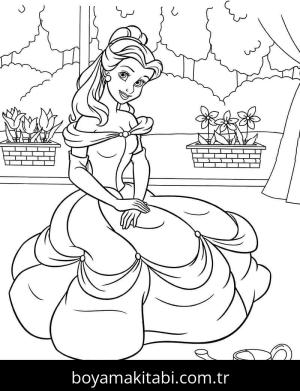 Prenses boyama sayfası – ücretsiz yazdır, boyama etkinliği
