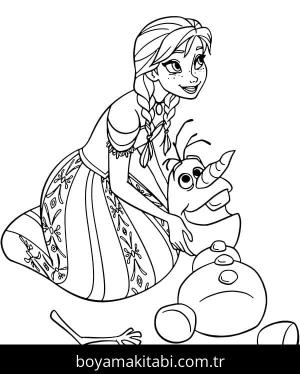 Prenses boyama sayfası – çocuklar için, çizgi film temalı