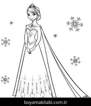 Prenses boyama sayfası – evde etkinlik, ücretsiz yazdır