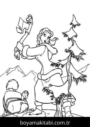 Prenses boyama sayfası – eğitici aktivite, yaratıcılık