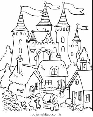 Prenses boyama sayfası – PDF indir, sevimli karakter