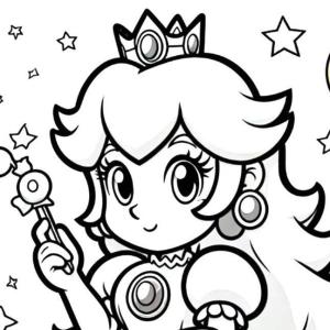 Prenses boyama sayfası, Princess coloring page, , 