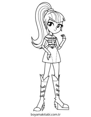 Preppy boyama sayfası – keyifli zaman, renkli çizimler