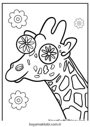 Preppy boyama sayfası – renkli çizimler, okul öncesi