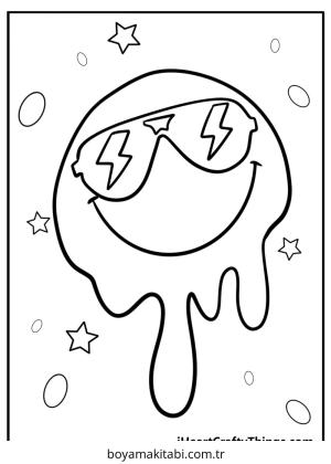 Preppy boyama sayfası – eğitici aktivite, yaratıcılık