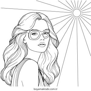 Preppy boyama sayfası – ücretsiz yazdır, boyama etkinliği