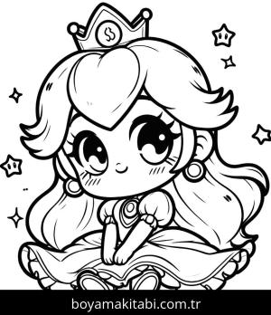 Princess Peach boyama sayfası,  coloring page, , 