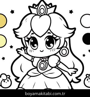 Princess Peach boyama sayfası,  coloring page, , 