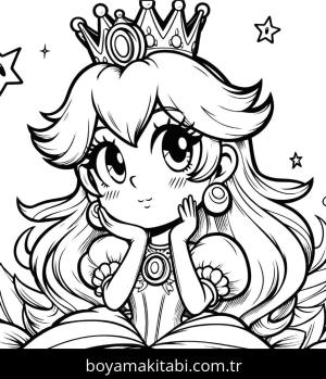 Princess Peach boyama sayfası,  coloring page, , 