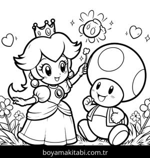 Princess Peach boyama sayfası,  coloring page, , 
