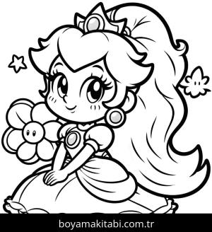 Princess Peach boyama sayfası,  coloring page, , 