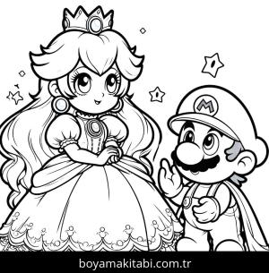 Princess Peach boyama sayfası,  coloring page, , 