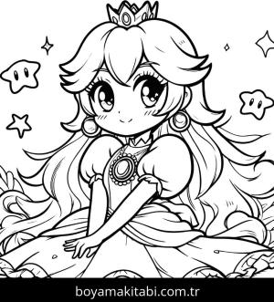 Princess Peach boyama sayfası,  coloring page, , 