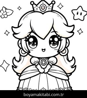 Princess Peach boyama sayfası,  coloring page, , 