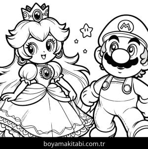 Princess Peach boyama sayfası,  coloring page, , 