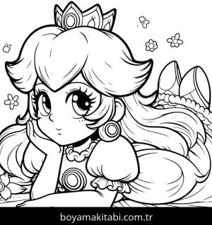 Princess Peach boyama sayfası,  coloring page, , 