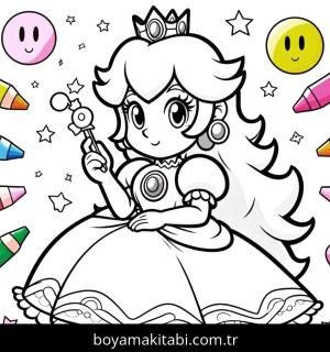 Princess Peach boyama sayfası,  coloring page, , 