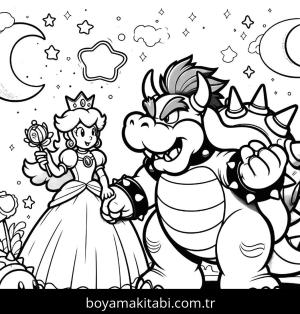 Princess Peach boyama sayfası,  coloring page, , 