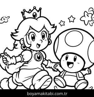 Princess Peach boyama sayfası,  coloring page, , 