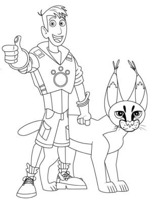 Puma boyama sayfası, Cougar coloring page, Martin ve Puma, 