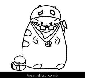Pusheen boyama sayfası – ücretsiz yazdır, boyama etkinliği
