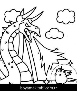 Pusheen boyama sayfası – ücretsiz yazdır, boyama etkinliği