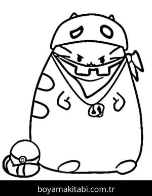Pusheen boyama sayfası – keyifli zaman, renkli çizimler