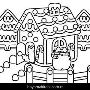 Pusheen boyama sayfası – eğitici aktivite, yaratıcılık