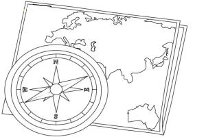 Pusula boyama sayfası,  coloring page, Pusula boyama sayfası, 