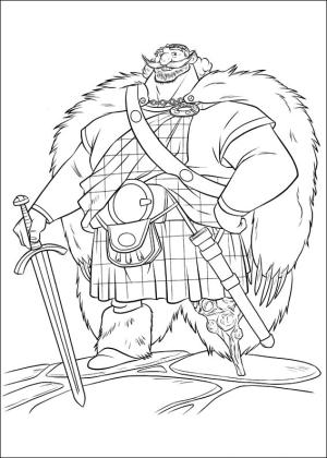 Kraliçe Elinor boyama sayfası,  coloring page, Mutlu Kral Fergus, 