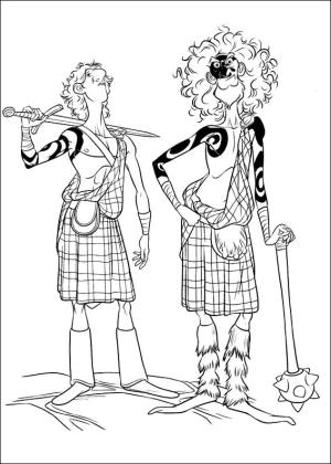 Kraliçe Elinor boyama sayfası,  coloring page, Ryan ve Lord Macintosh, 