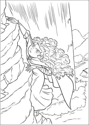 Kraliçe Elinor boyama sayfası,  coloring page, Merida Tırmanışı, 