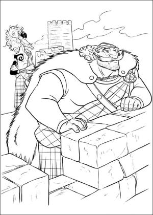 Kraliçe Elinor boyama sayfası,  coloring page, Kral Fergus ve Lord Macintosh, 