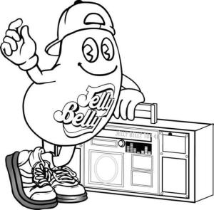 Radio boyama sayfası,  coloring page, Jöle Göbek Radyolu, 