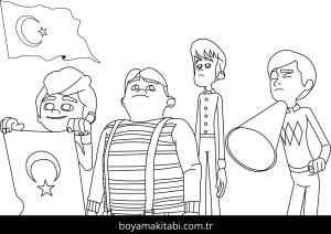 Rafadan Tayfa boyama sayfası – yaratıcılığı geliştirir, keyifli zaman