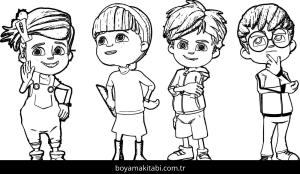 Rafadan Tayfa boyama sayfası – PDF indir, sevimli karakter