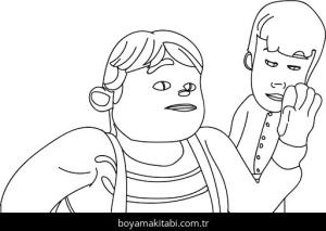 Rafadan Tayfa boyama sayfası – ücretsiz yazdır, boyama etkinliği