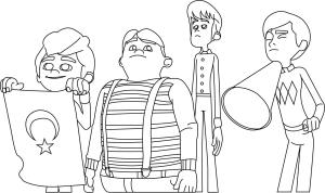 Rafadan Tayfa boyama sayfası,  coloring page, Rafadan Tayfa Takımı, 