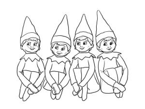 Raftaki Elf boyama sayfası,  coloring page, Raftaki Elfler, 