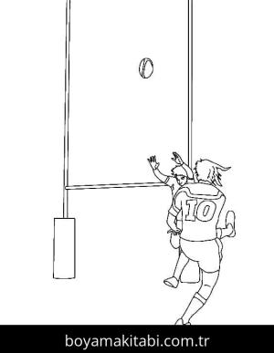 Ragbi boyama sayfası – evde etkinlik, ücretsiz yazdır