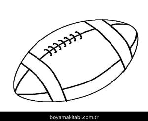 Ragbi boyama sayfası – boyama etkinliği, çocuk aktivitesi